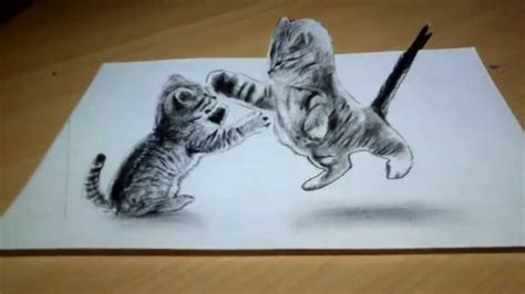 Realistic Cat Sketch Cute