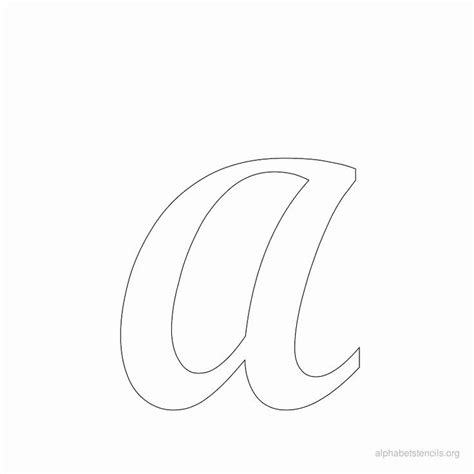 Printable Cursive Letter Stencils Lovely Print Free Alphabet Stencils ...