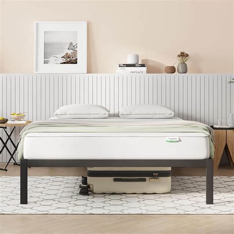 Sturdy Metal Bed Frame - Space-Saving & Durable