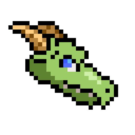 Pixilart - Dragon Head 32bit by RaffiZ