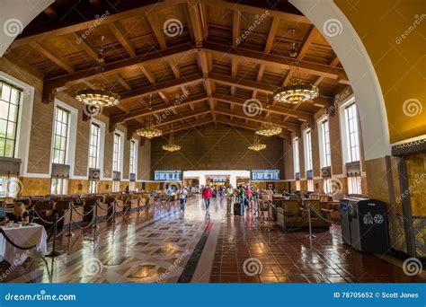 Historic Los Angeles Train Station Editorial Photography - Image of ...