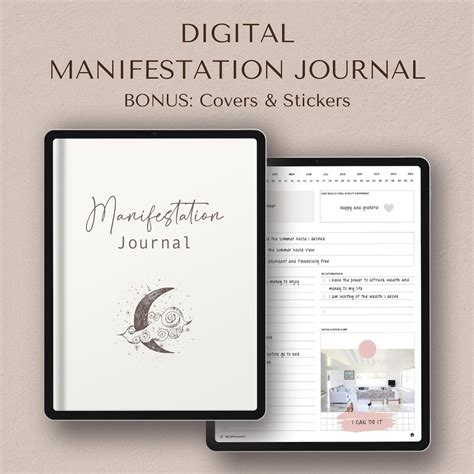 Manifestation Journal, Digital Manifesting Journal, Law of Attraction ...