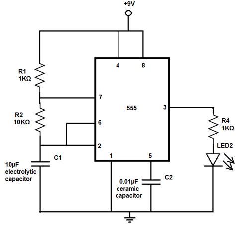 Simple 12v Led Flasher Circuit Diagram