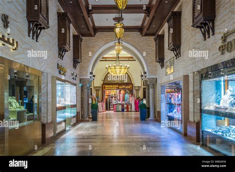 Decor of the Souq market in the Dubai Mall in downtown Dubai, UAE ...