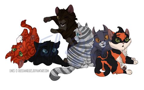 The Journey cats! As kits! (Base by RussianBlues on DA) : r/WarriorCats