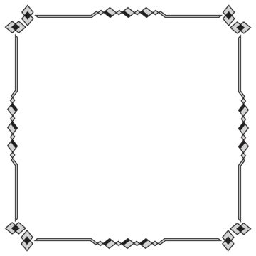 Black And White Border Design Vector, Border Design, Card Border Design ...