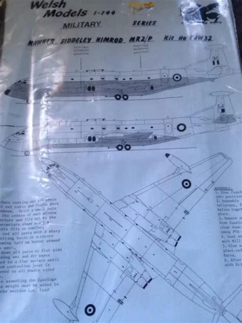 AIRCRAFT KIT MODEL Welsh Models Hawker Siddeley Nimrod £19.99 - PicClick UK