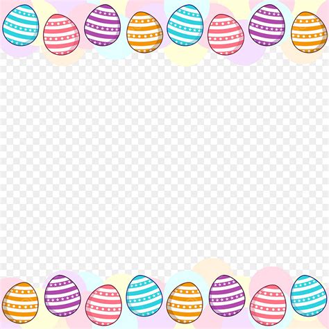 Easter Colours Vector Hd PNG Images, Easter Egg Colourful Border ...