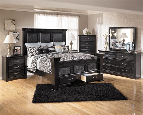 Black Bedroom Sets - SWEETYHOMEE