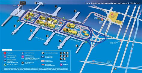 Los Angeles International Airport Map - LAX - Ontheworldmap.com