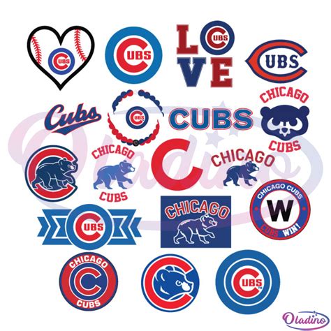 Chicago Cubs Logo Bundle SVG Digital File, MLB Svg - Oladino