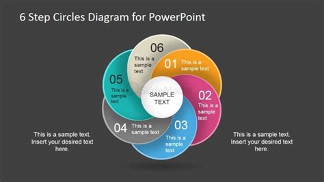 6 Steps PowerPoint Circular Diagram From Circle Shapes - SlideModel