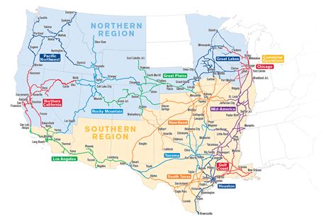 Union Pacific Map | Color 2018