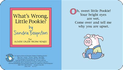 What's Wrong, Little Pookie? | Book by Sandra Boynton | Official ...