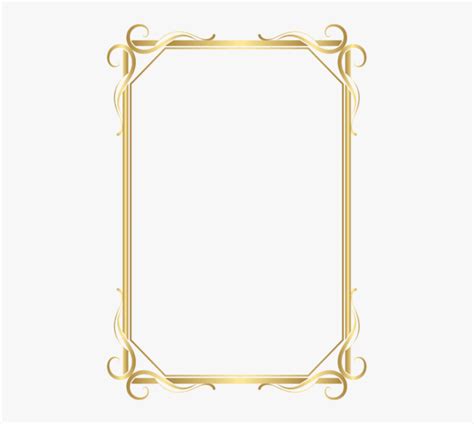 Frame Bordergold Png - Transparent Gold Page Border, Png Download ...