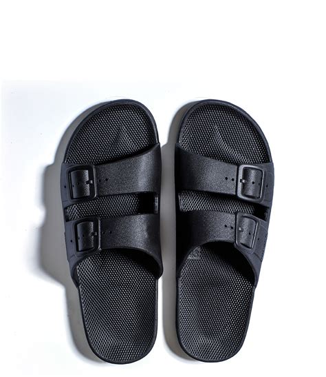 Freedom Moses Slipper Black Slides black (4891594) | The Little Green Bag