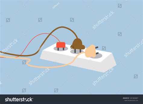 Socket Plug Safety Poster Main Idea Stock Illustration 1261883887 ...