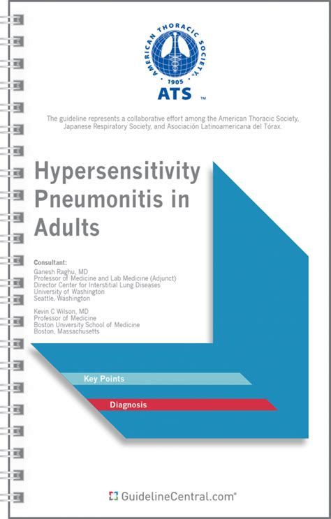 Diagnosis of Hypersensitivity Pneumonitis in Adults Guidelines Pocket ...