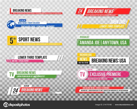 News Lower Thirds Pack Lower Thirds Infographic Design Template Images