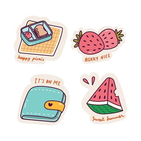 Cute Watermelon Sticker Images - Free Download on Freepik