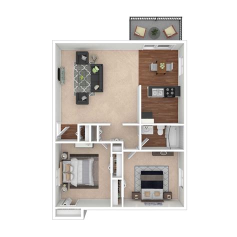 Floor Plan Details | Oak Park Apartments | Indianapolis, IN