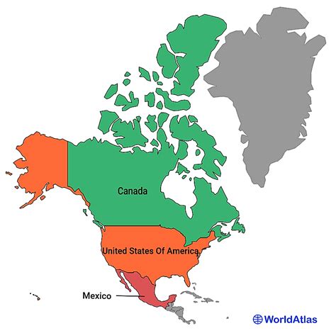 How Many Countries Are There In North America? - WorldAtlas