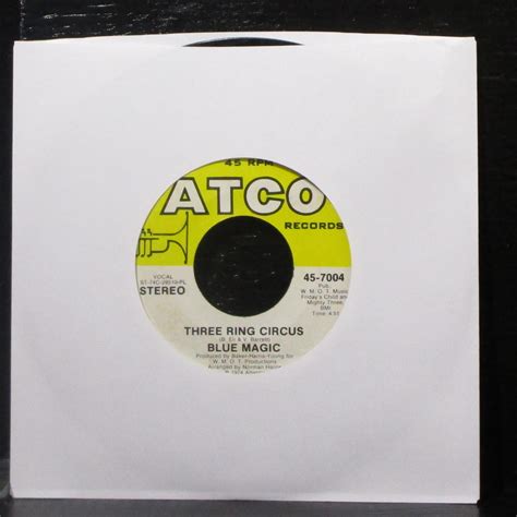 Blue Magic - Three Ring Circus / Welcome To The Club 7" VG+ Vinyl 45 ...