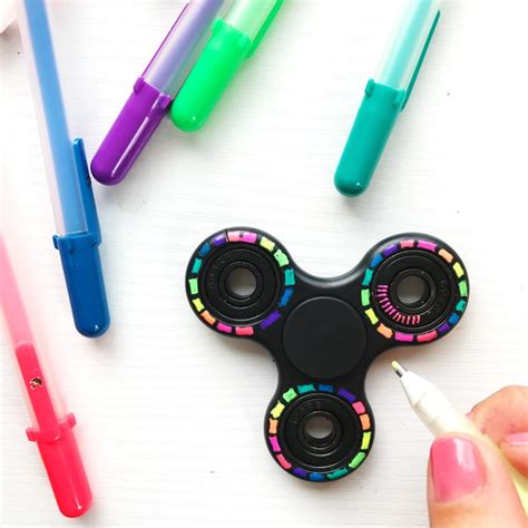 DIY Fidget Spinner Colorful Designs • Color Made Happy