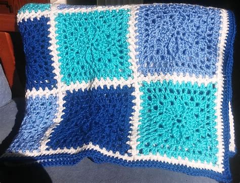 Crochet and Knitting: Blanket, Squares.