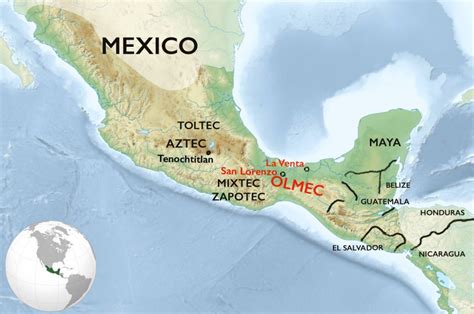 Mesoamerica Map Modern