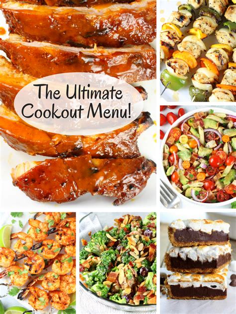 The Cookout Menu For Your Next Summertime Bash! | Ultimate Guide for ...