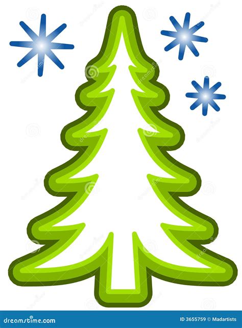 Simple Christmas Tree Clip Art Royalty Free Stock Images - Image: 3655759