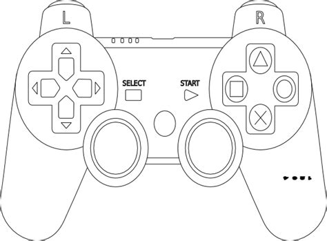 Playstation Controller Outline - ClipArt Best