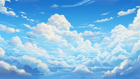 Premium AI Image | Dramatic fluffy white Clouds in the sky Nature ...