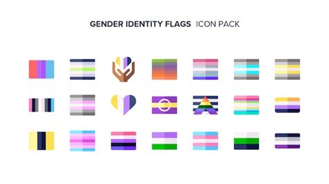 Premium Icon | Gender identity flags