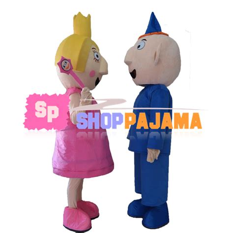 Ben and Holly Mascot Costume For Adults