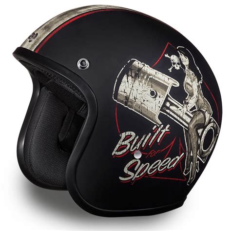 Daytona Helmets DC6-BFS DOT Approved Cruiser MC Helmet