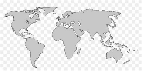 World Map Png Transparent Image - World Outline Map Png, Png Download ...