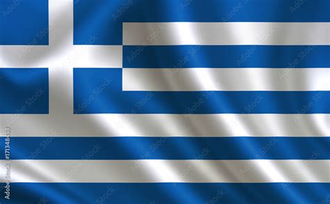 Greek flag. Greece flag. Flag of Greece. Greece flag illustration ...