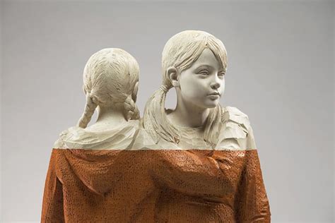 Figurative Wood Sculptures by Willy Verginer | Colossal