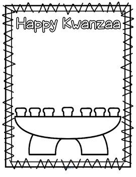 Kwanzaa Candles Coloring Pages