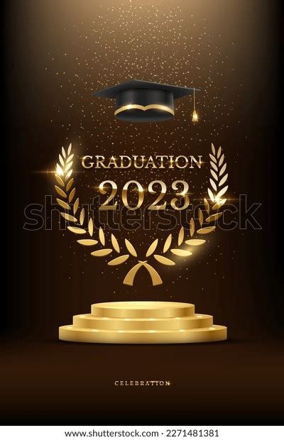 2023 Graduation Ceremony Vertical Banner Award Stock Vector (Royalty ...