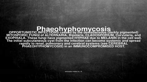 Medical vocabulary: What does Phaeohyphomycosis mean - YouTube