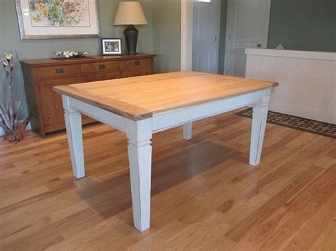 Hand Made Hickory Topped Farmhouse Dining Table by Woodward Woodworks ...