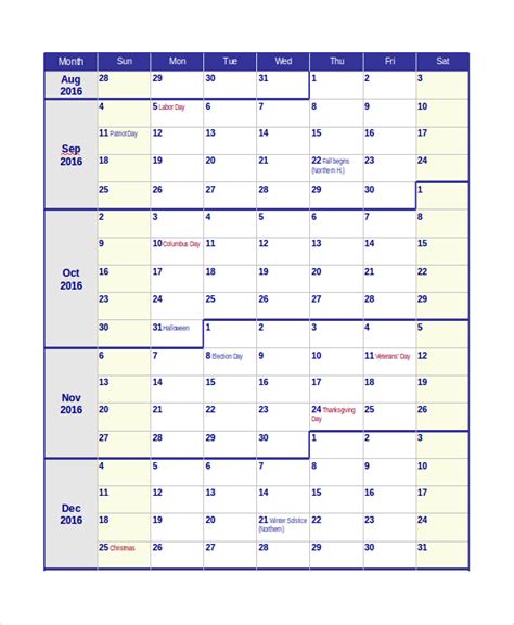 Teacher Calendar Printable - Calendar Templates