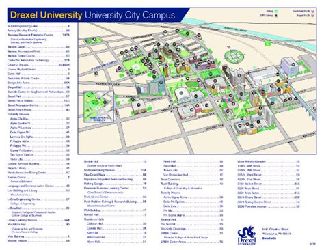 Drexel University Campus Map – Map VectorCampus Map