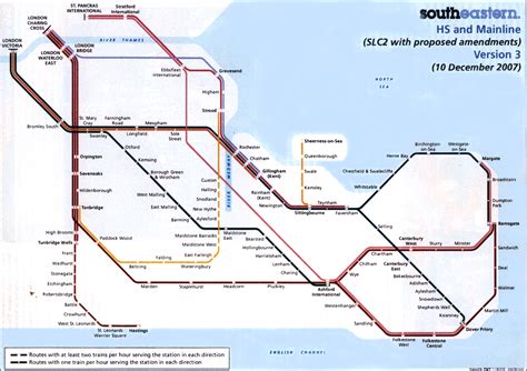 South Eastern train / rail maps