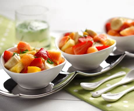 Fruit Salad with Mojito Dressing | Diabetic Recipe - Diabetic Gourmet ...