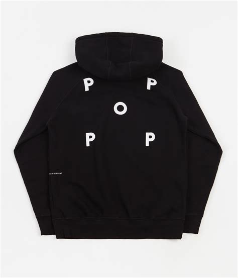 Pop Trading Company Logo Hoodie - Black | Flatspot