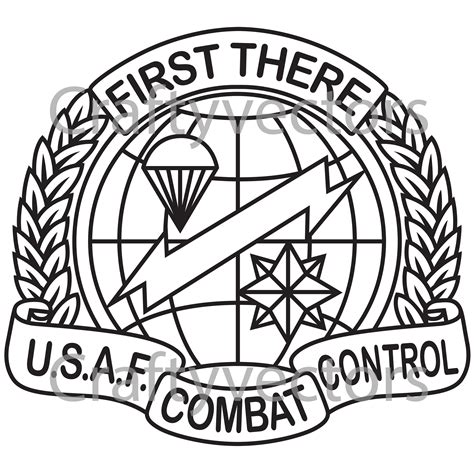 Air Force Combat Control Team Badge Vector File | Etsy